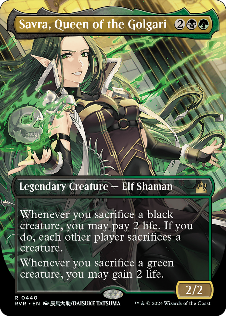 Savra, Queen of the Golgari (Anime Borderless) [Ravnica Remastered] | L.A. Mood Comics and Games