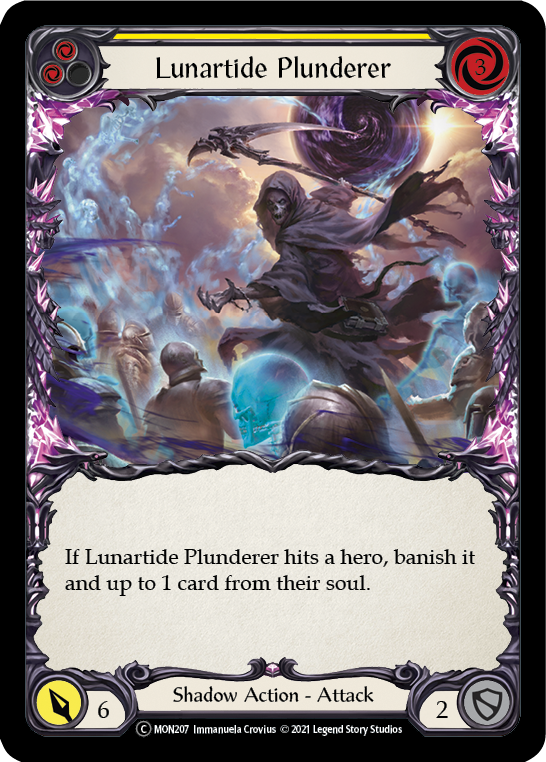 Lunartide Plunderer (Yellow) [U-MON207-RF] (Monarch Unlimited)  Unlimited Rainbow Foil | L.A. Mood Comics and Games