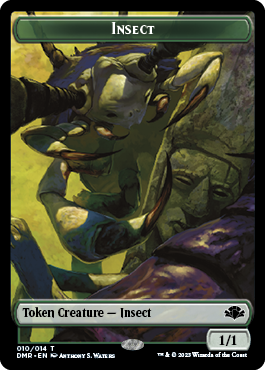 Insect Token [Dominaria Remastered Tokens] | L.A. Mood Comics and Games