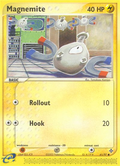 Magnemite (61/97) [EX: Dragon] | L.A. Mood Comics and Games