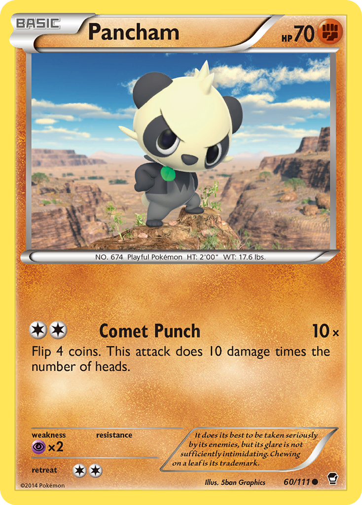 Pancham (60/111) [XY: Furious Fists] | L.A. Mood Comics and Games