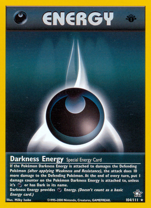 Darkness Energy (104/111) [Neo Genesis 1st Edition] | L.A. Mood Comics and Games