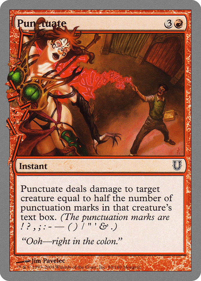 Punctuate [Unhinged] | L.A. Mood Comics and Games