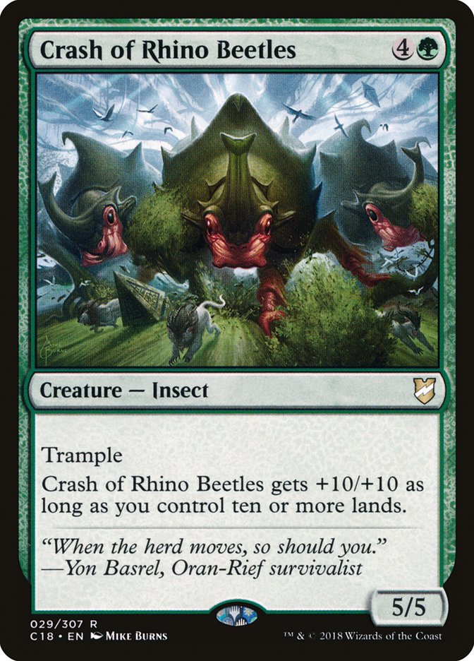 Crash of Rhino Beetles [Commander 2018] | L.A. Mood Comics and Games