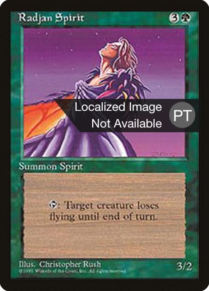 Radjan Spirit [Fourth Edition (Foreign Black Border)] | L.A. Mood Comics and Games