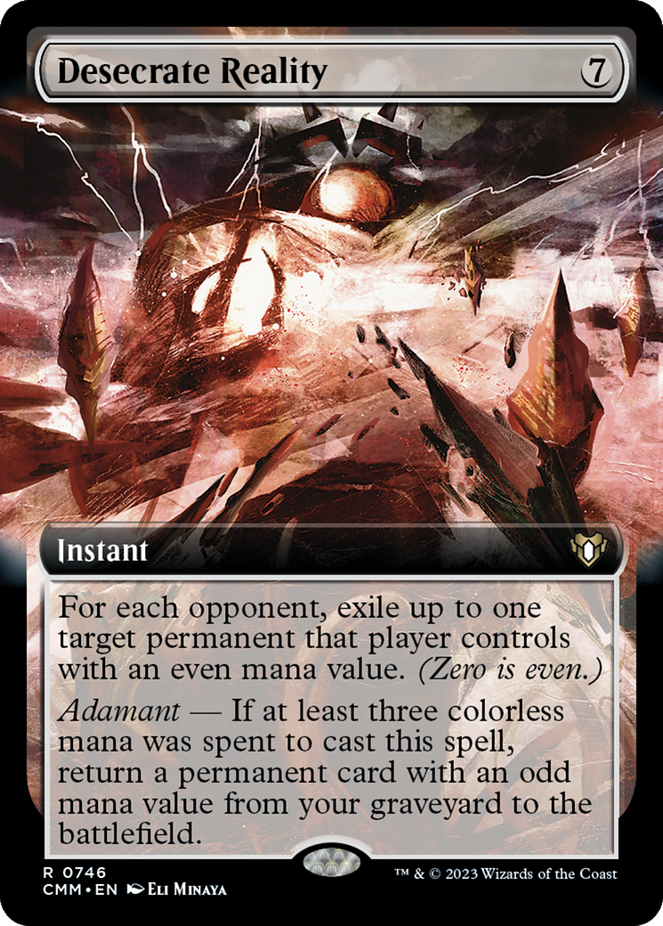 Desecrate Reality (Extended Art) [Commander Masters] | L.A. Mood Comics and Games