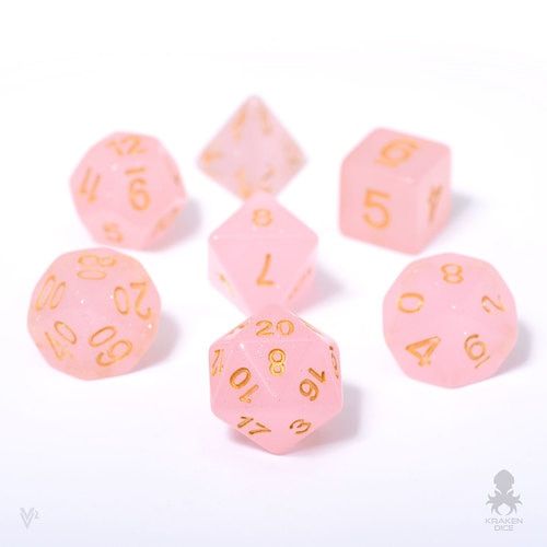 RPG Dice Set - Pink Shimmer | L.A. Mood Comics and Games