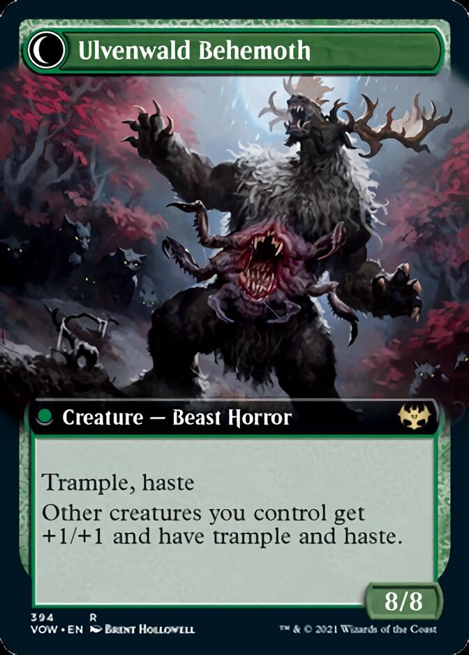Ulvenwald Oddity // Ulvenwald Behemoth (Extended Art) [Innistrad: Crimson Vow] | L.A. Mood Comics and Games