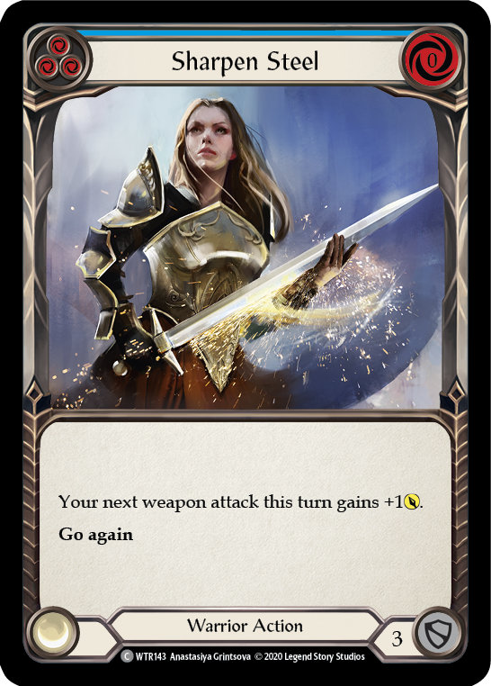 Sharpen Steel (Blue) [U-WTR143] (Welcome to Rathe Unlimited)  Unlimited Normal | L.A. Mood Comics and Games