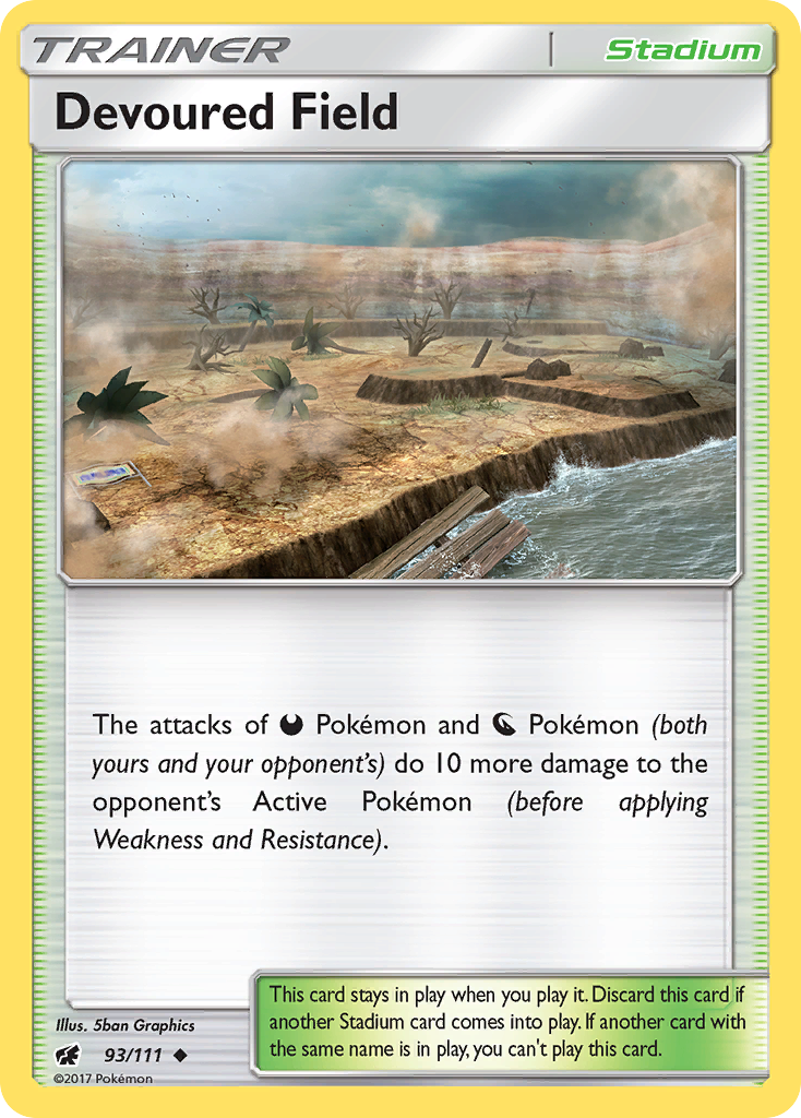 Devoured Field (93/111) [Sun & Moon: Crimson Invasion] | L.A. Mood Comics and Games