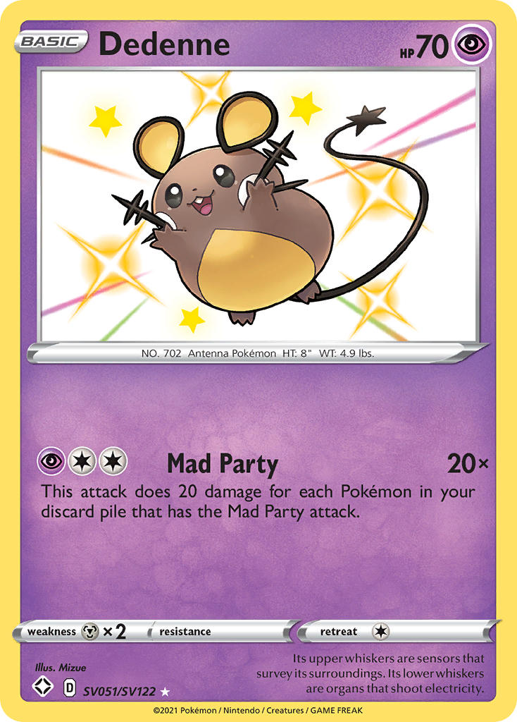 Dedenne (SV051/SV122) [Sword & Shield: Shining Fates] | L.A. Mood Comics and Games