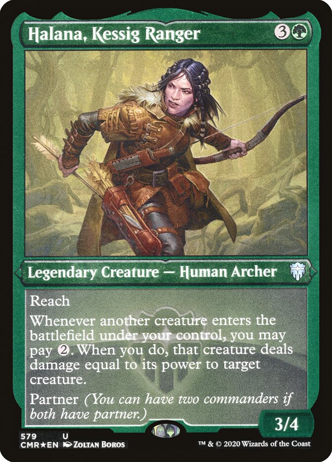 Halana, Kessig Ranger (Foil Etched) [Commander Legends] | L.A. Mood Comics and Games