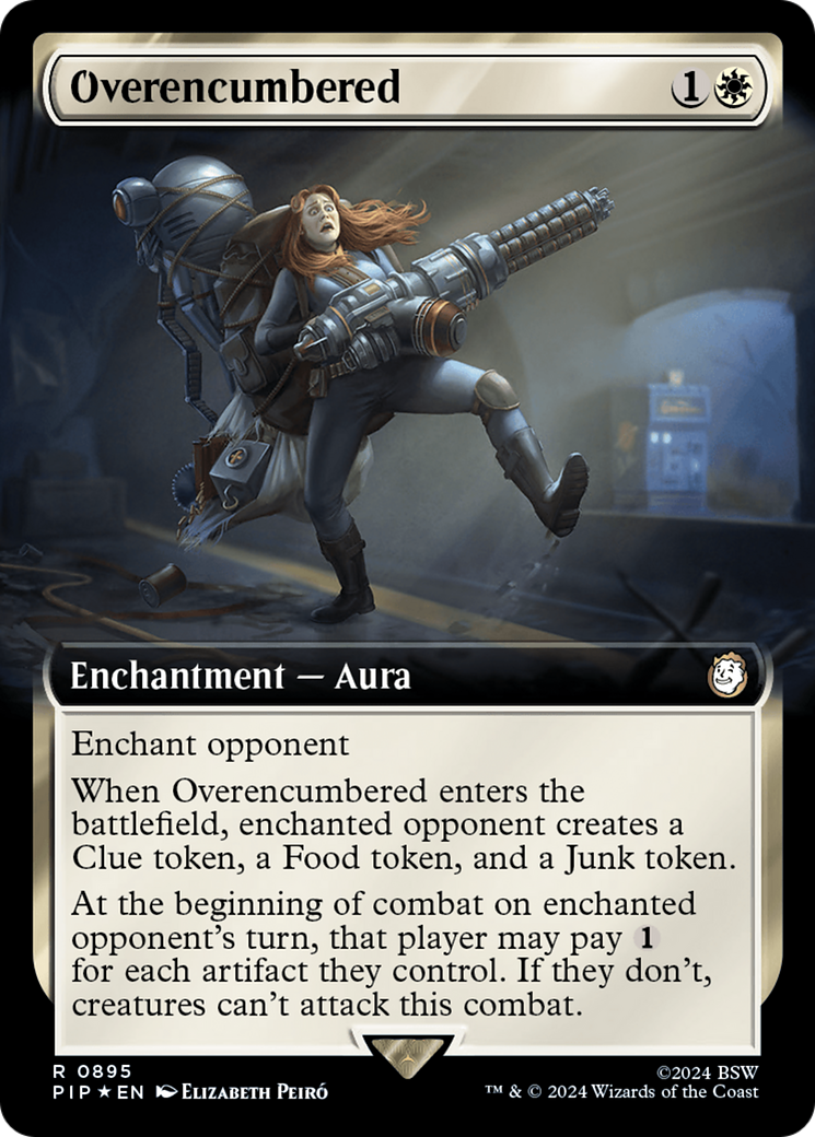 Overencumbered (Extended Art) (Surge Foil) [Fallout] | L.A. Mood Comics and Games