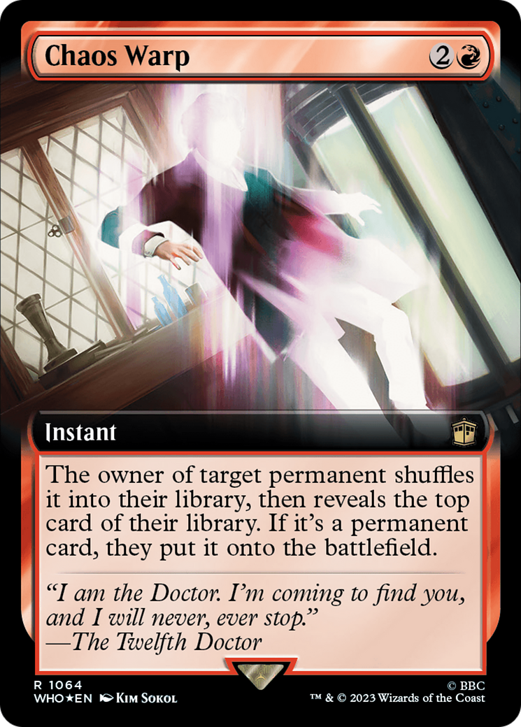Chaos Warp (Extended Art) (Surge Foil) [Doctor Who] | L.A. Mood Comics and Games