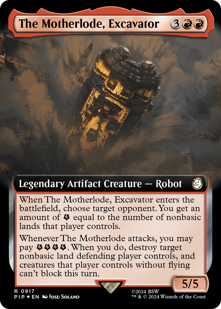 The Motherlode, Excavator (Extended Art) (Surge Foil) [Fallout] | L.A. Mood Comics and Games