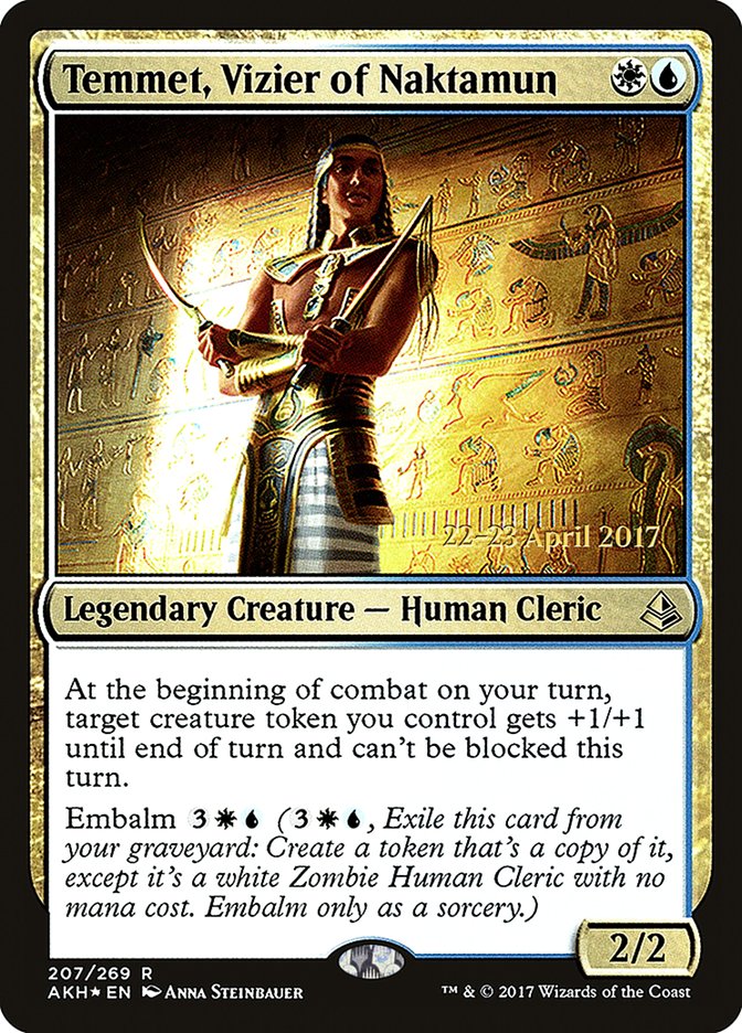 Temmet, Vizier of Naktamun [Amonkhet Prerelease Promos] | L.A. Mood Comics and Games