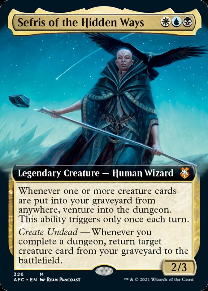 Sefris of the Hidden Ways (Extended Art) [Dungeons & Dragons: Adventures in the Forgotten Realms Commander] | L.A. Mood Comics and Games
