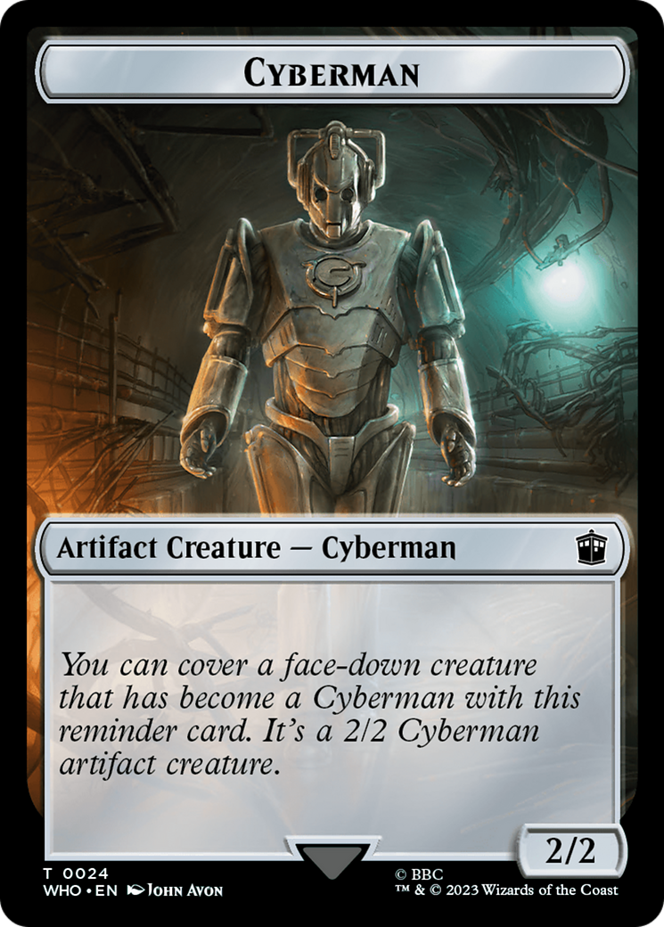 Mark of the Rani // Cyberman Double-Sided Token [Doctor Who Tokens] | L.A. Mood Comics and Games