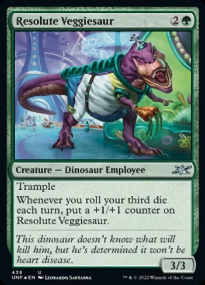 Resolute Veggiesaur (Galaxy Foil) [Unfinity] | L.A. Mood Comics and Games