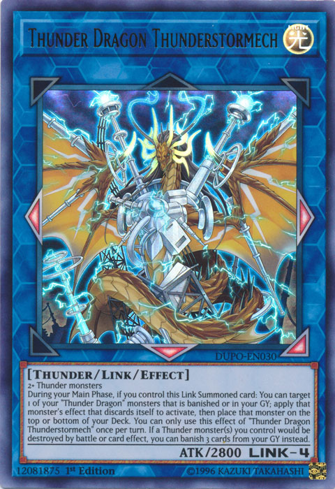 Thunder Dragon Thunderstormech [DUPO-EN030] Ultra Rare | L.A. Mood Comics and Games