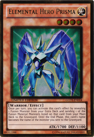 Elemental Hero Prisma [GLD3-EN014] Gold Rare | L.A. Mood Comics and Games