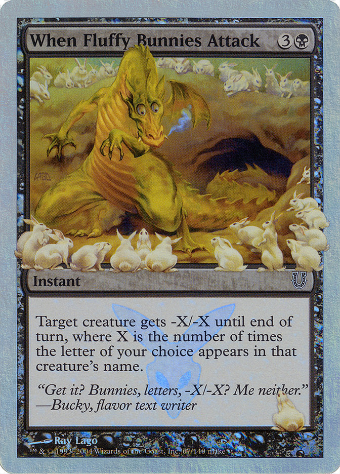 When Fluffy Bunnies Attack (Alternate Foil) [Unhinged] | L.A. Mood Comics and Games