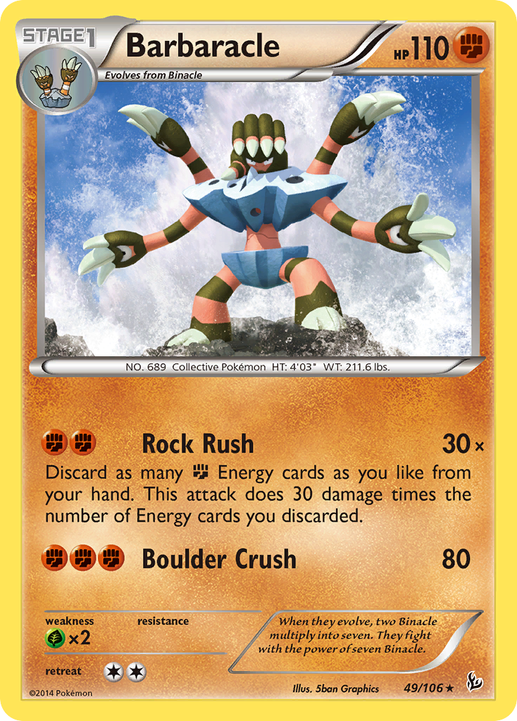 Barbaracle (49/106) [XY: Flashfire] | L.A. Mood Comics and Games