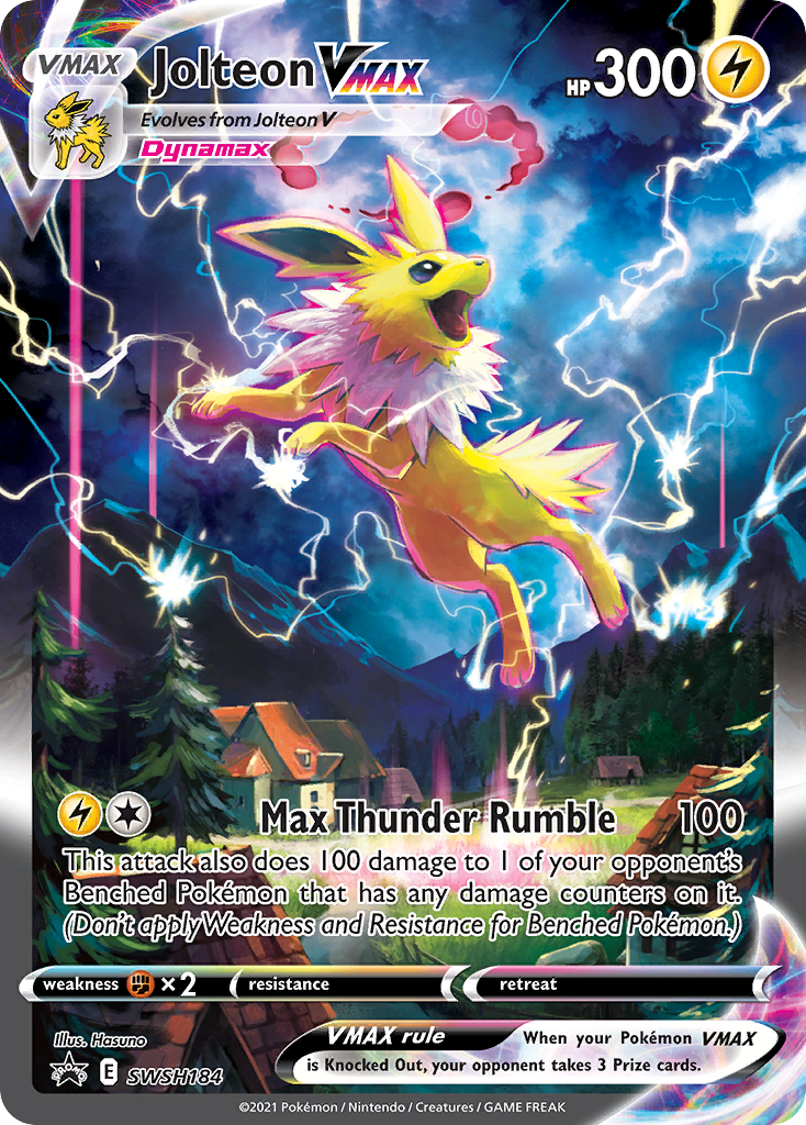 Jolteon VMAX (SWSH184) (Jumbo Card) [Sword & Shield: Black Star Promos] | L.A. Mood Comics and Games