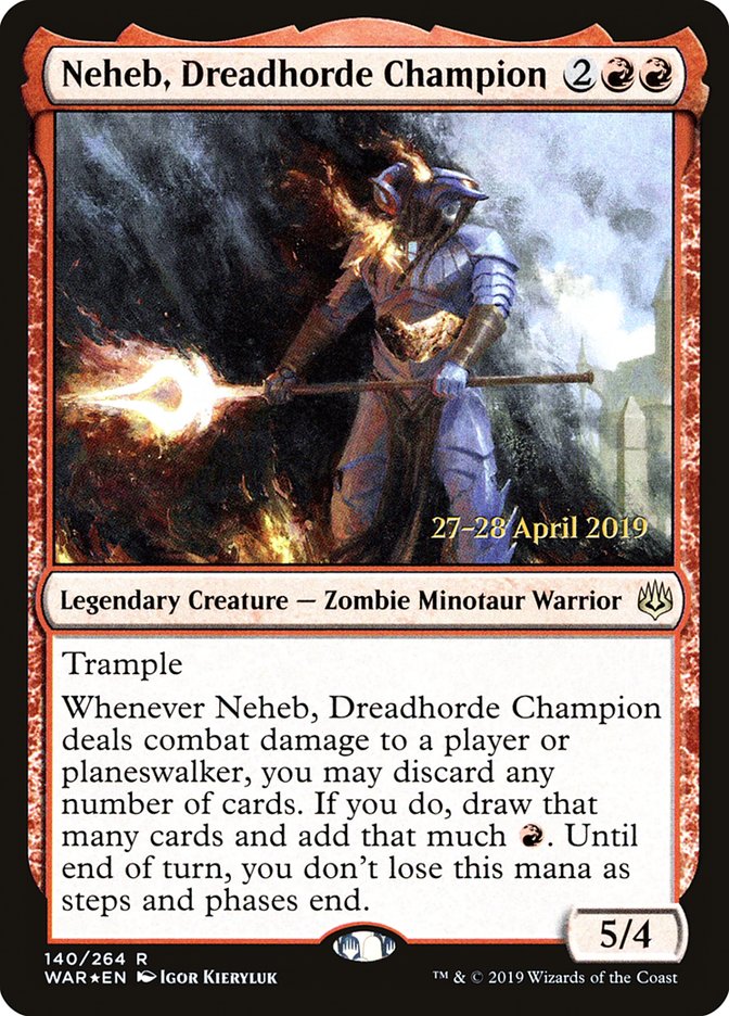 Neheb, Dreadhorde Champion [War of the Spark Prerelease Promos] | L.A. Mood Comics and Games