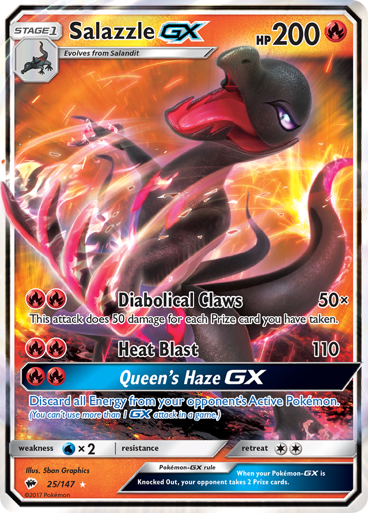 Salazzle GX (25/147) [Sun & Moon: Burning Shadows] | L.A. Mood Comics and Games