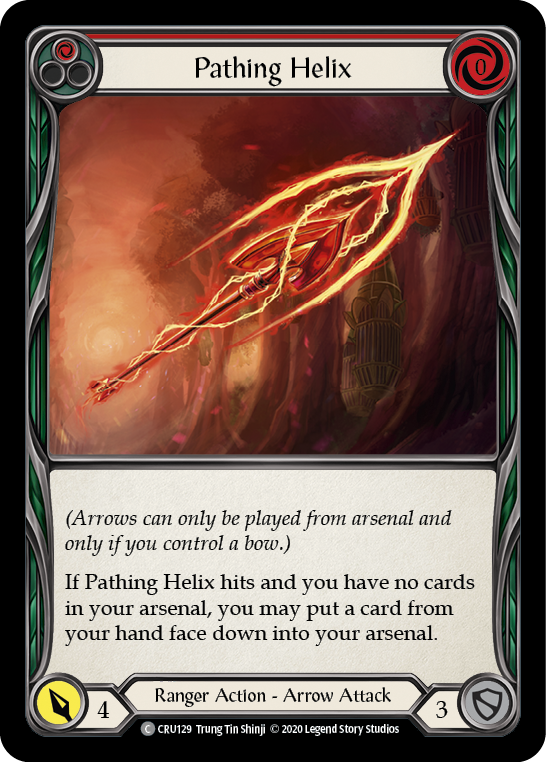 Pathing Helix (Red) [CRU129] (Crucible of War)  1st Edition Rainbow Foil | L.A. Mood Comics and Games