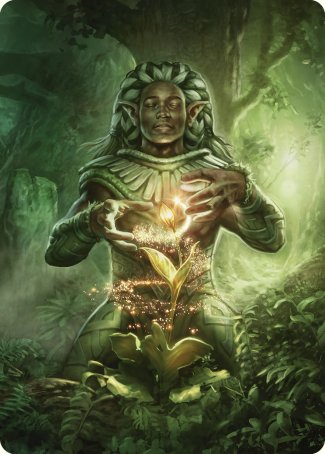 Elvish Mystic Art Card [Commander Masters Art Series] | L.A. Mood Comics and Games