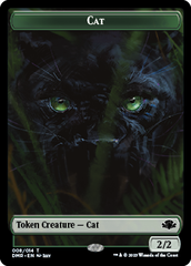 Elephant // Cat (008) Double-Sided Token [Dominaria Remastered Tokens] | L.A. Mood Comics and Games