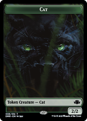 Zombie // Cat (008) Double-Sided Token [Dominaria Remastered Tokens] | L.A. Mood Comics and Games