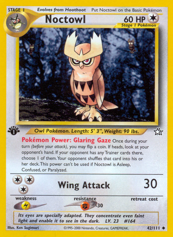 Noctowl (42/111) [Neo Genesis 1st Edition] | L.A. Mood Comics and Games