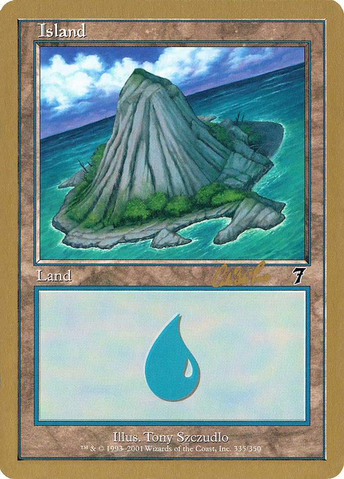 Island (cr335b) (Carlos Romao) [World Championship Decks 2002] | L.A. Mood Comics and Games