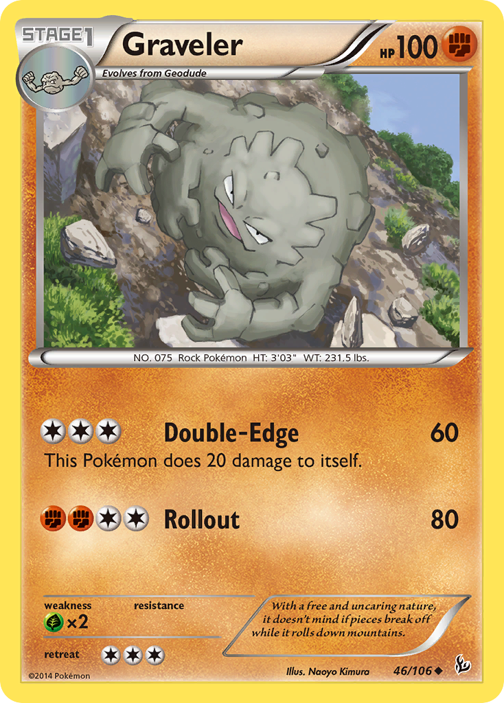 Graveler (46/106) [XY: Flashfire] | L.A. Mood Comics and Games