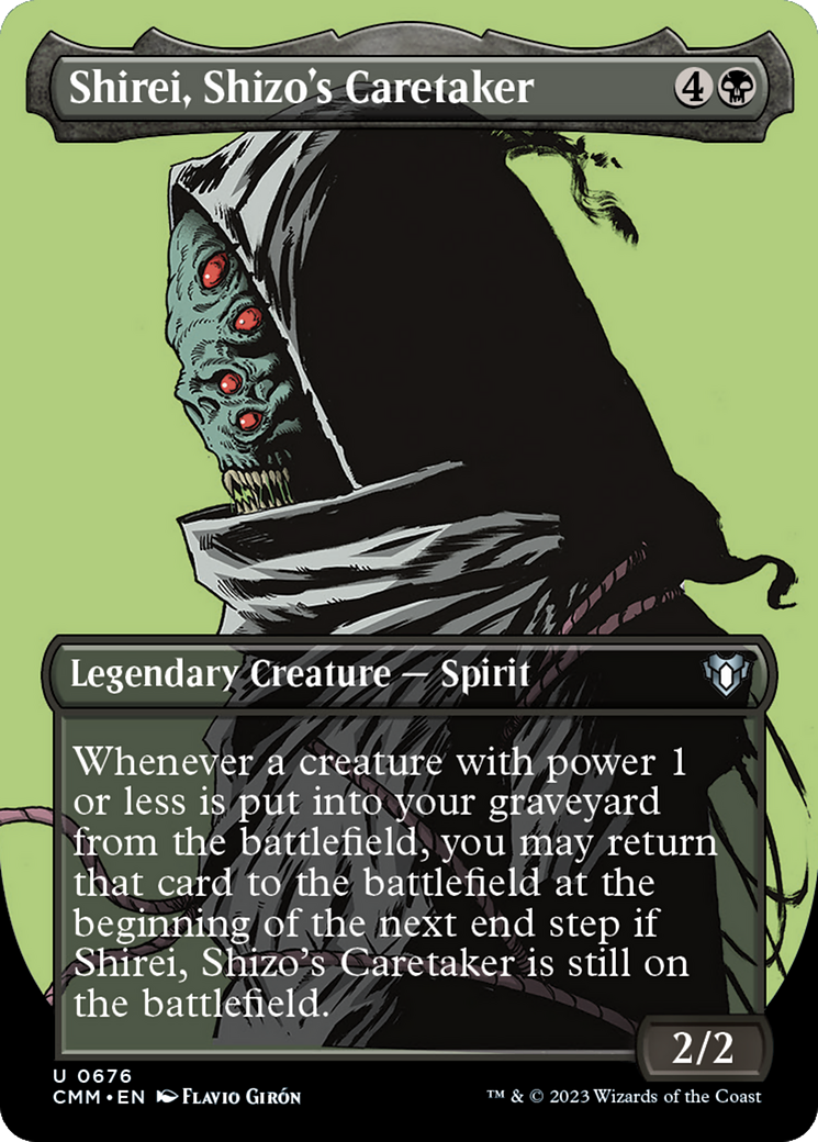 Shirei, Shizo's Caretaker (Borderless Profile) [Commander Masters] | L.A. Mood Comics and Games