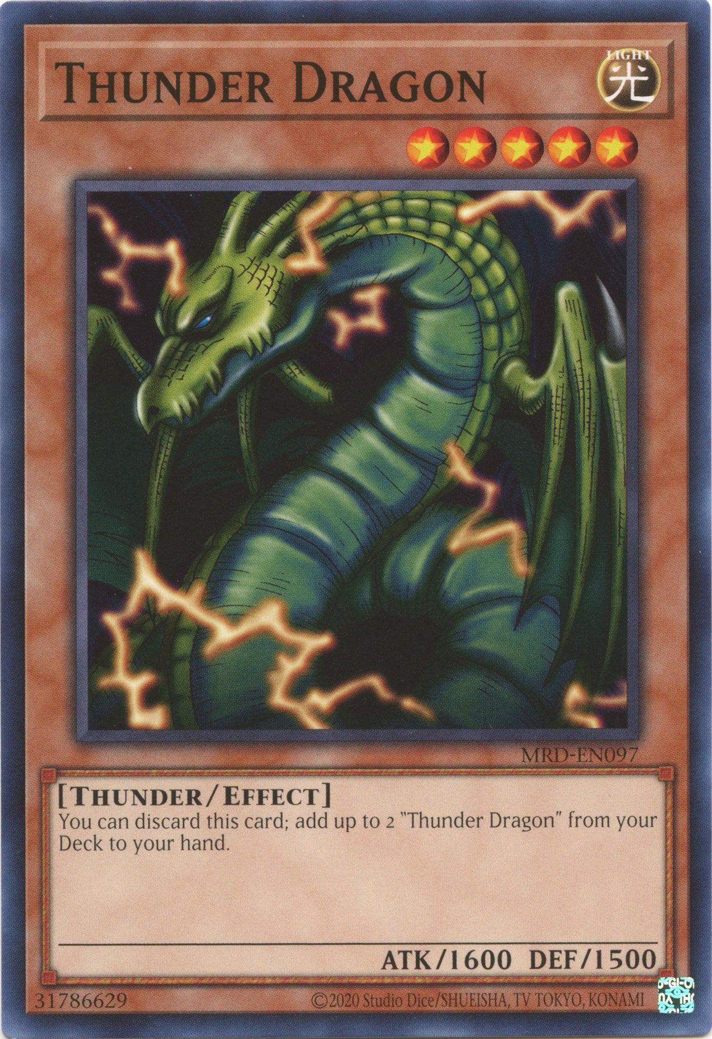 Thunder Dragon (25th Anniversary) [MRD-EN097] Common | L.A. Mood Comics and Games