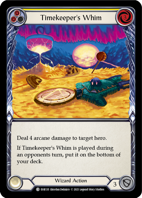 Timekeeper's Whim (Yellow) [EVR135] (Everfest)  1st Edition Rainbow Foil | L.A. Mood Comics and Games