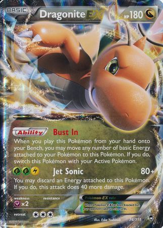 Dragonite EX (74/111) (Jumbo Card) [XY: Furious Fists] | L.A. Mood Comics and Games