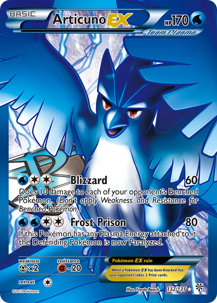 Articuno EX (132/135) [Black & White: Plasma Storm] | L.A. Mood Comics and Games