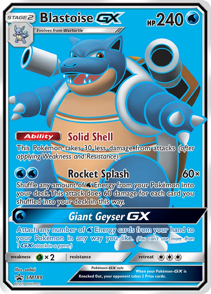 Blastoise GX (SM189) [Sun & Moon: Black Star Promos] | L.A. Mood Comics and Games