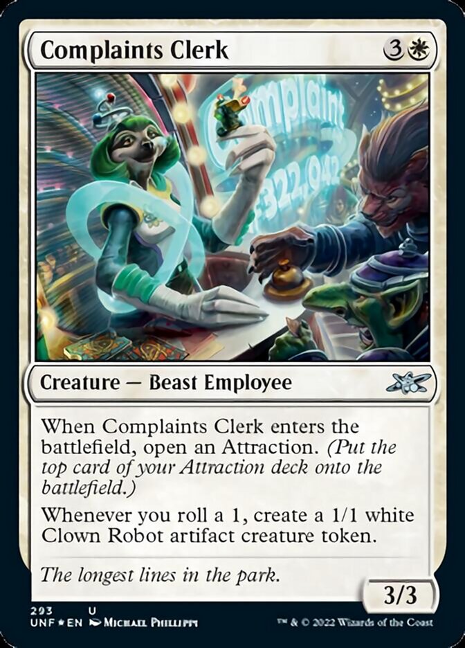 Complaints Clerk (Galaxy Foil) [Unfinity] | L.A. Mood Comics and Games