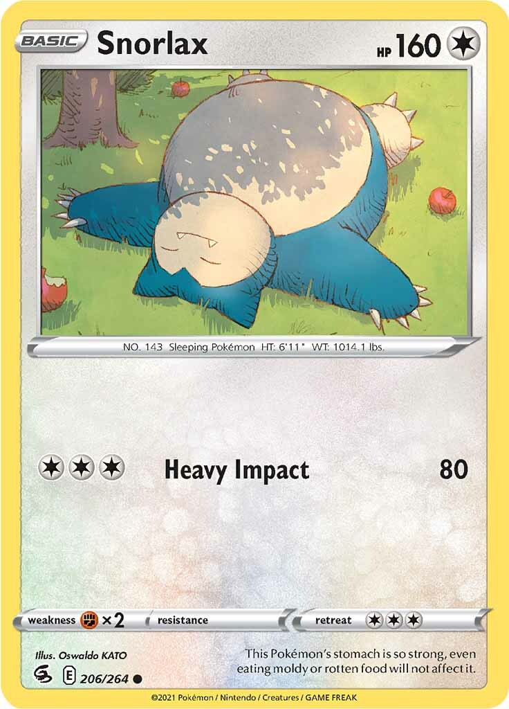 Snorlax (206/264) [Sword & Shield: Fusion Strike] | L.A. Mood Comics and Games