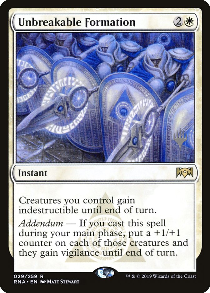 Unbreakable Formation (Promo Pack) [Ravnica Allegiance Promos] | L.A. Mood Comics and Games
