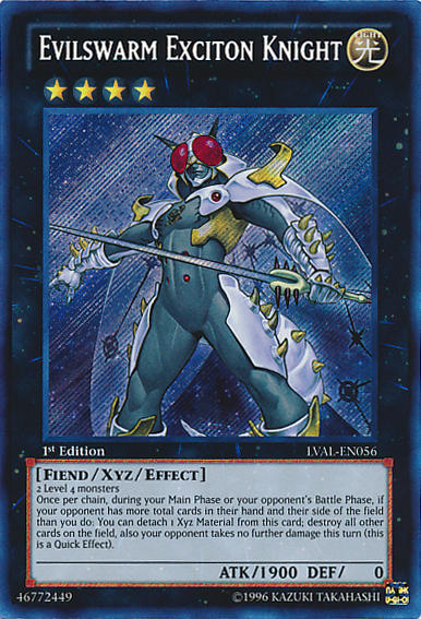 Evilswarm Exciton Knight [LVAL-EN056] Secret Rare | L.A. Mood Comics and Games