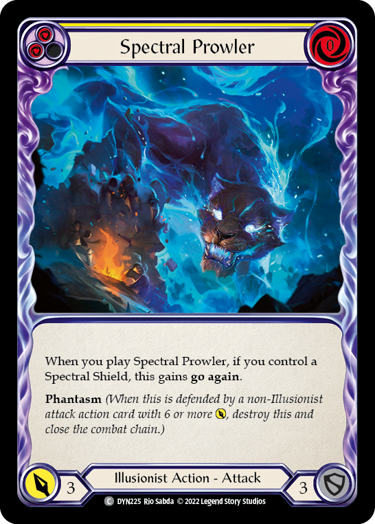 Spectral Prowler (Yellow) [DYN225] (Dynasty)  Rainbow Foil | L.A. Mood Comics and Games