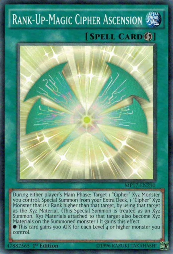 Rank-Up-Magic Cipher Ascension [MP17-EN210] Common | L.A. Mood Comics and Games