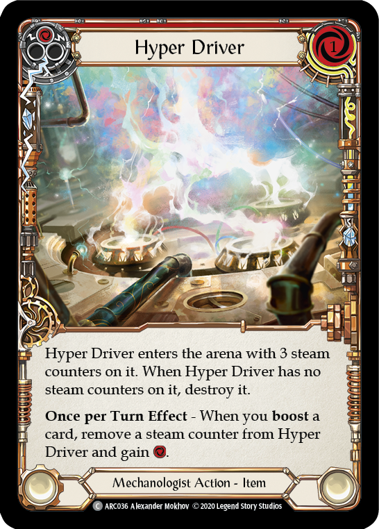 Hyper Driver [U-ARC036] (Arcane Rising Unlimited)  Unlimited Rainbow Foil | L.A. Mood Comics and Games